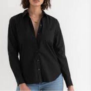 3/$30 Classic Black Button-Down Shirt